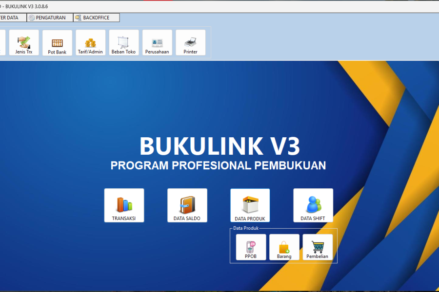 BUKULINK V3 Program Toko Pembukuan Agen BRILINK Terlengkap